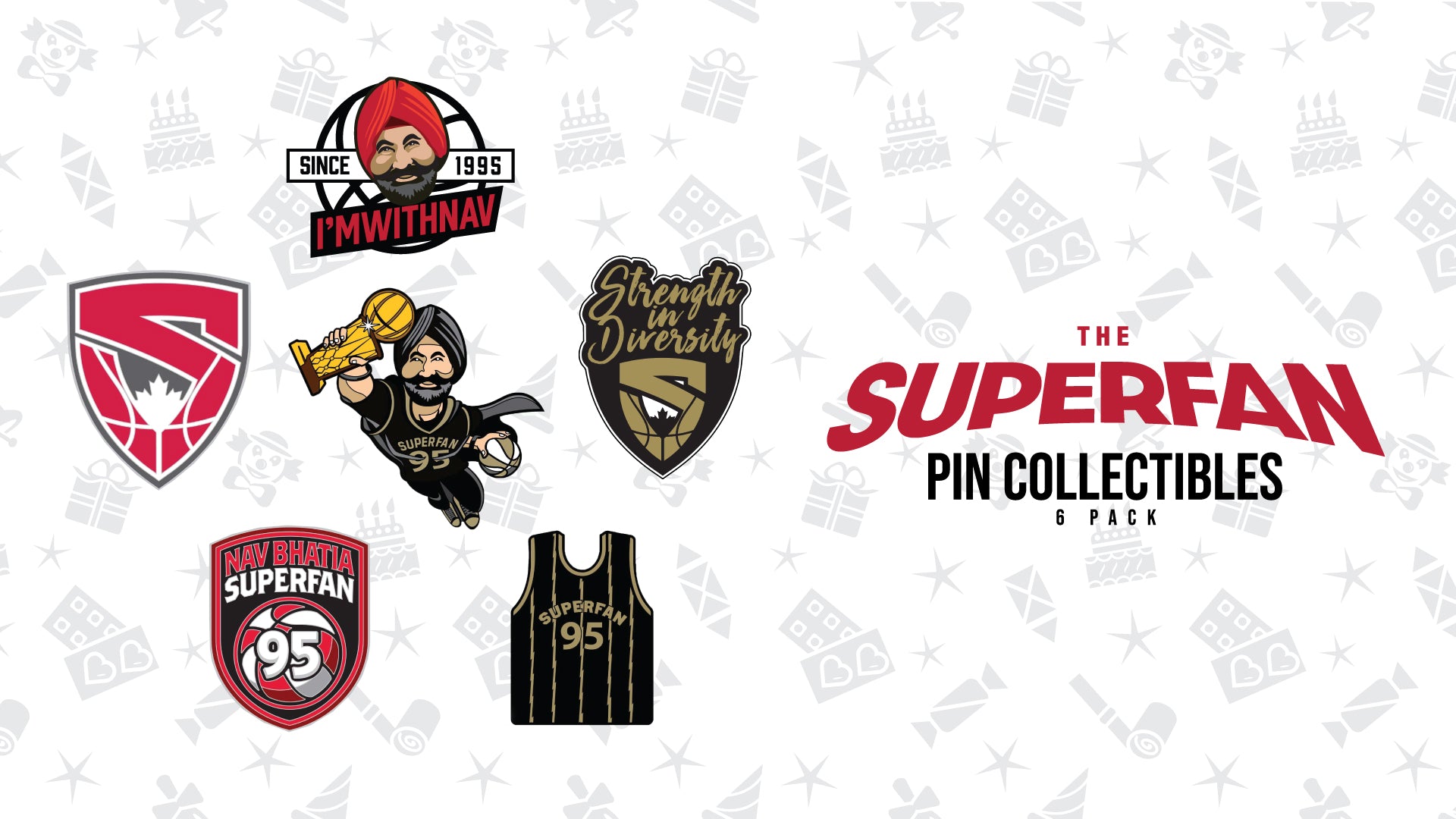 Superfan Collectible Pin Set (LIMITED TO 100 SETS) – Nav Bhatia Superfan